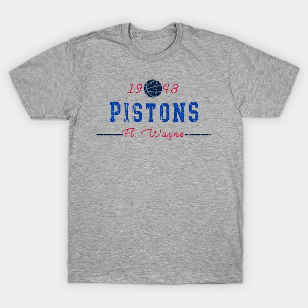Ft. Wayne Pistons T-Shirt by HomePlateCreative